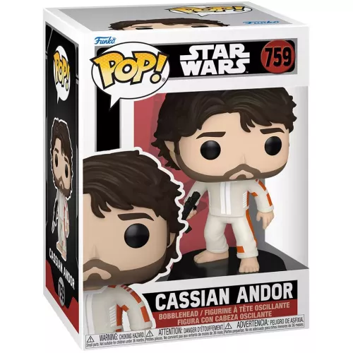 Funko Pop! Cassian Andor #759 with Blaster Star Wars Box