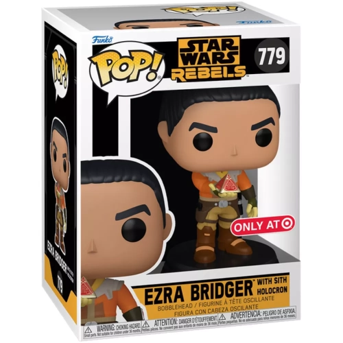 Funko Pop! Ezra Bridger with Sith Holocron #779 Star Wars Rebels Box