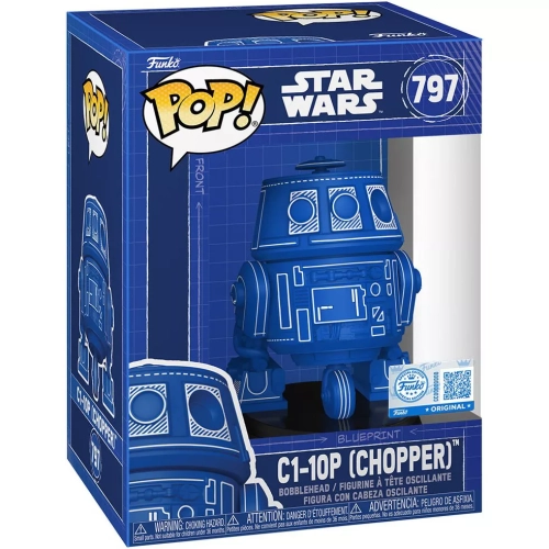 Funko Pop! C1-10P (Chopper) #797 Blueprint Deco Star Wars Box