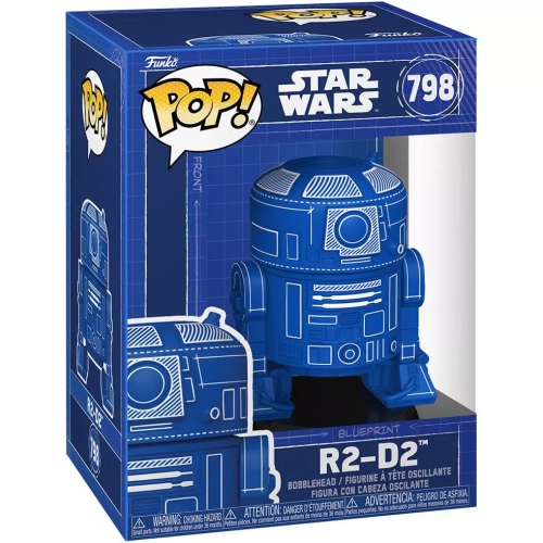 Funko Pop! R2-D2 #798 Blueprint Deco Star Wars Vinyl Figure Box