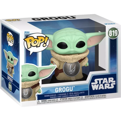 Funko Pop! Grogu #819 with Mudhorn Chest Armor Star Wars Box