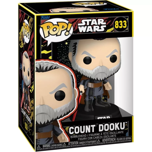 Funko Pop! Count Dooku #833 Retro Star Wars Vinyl Figure Box