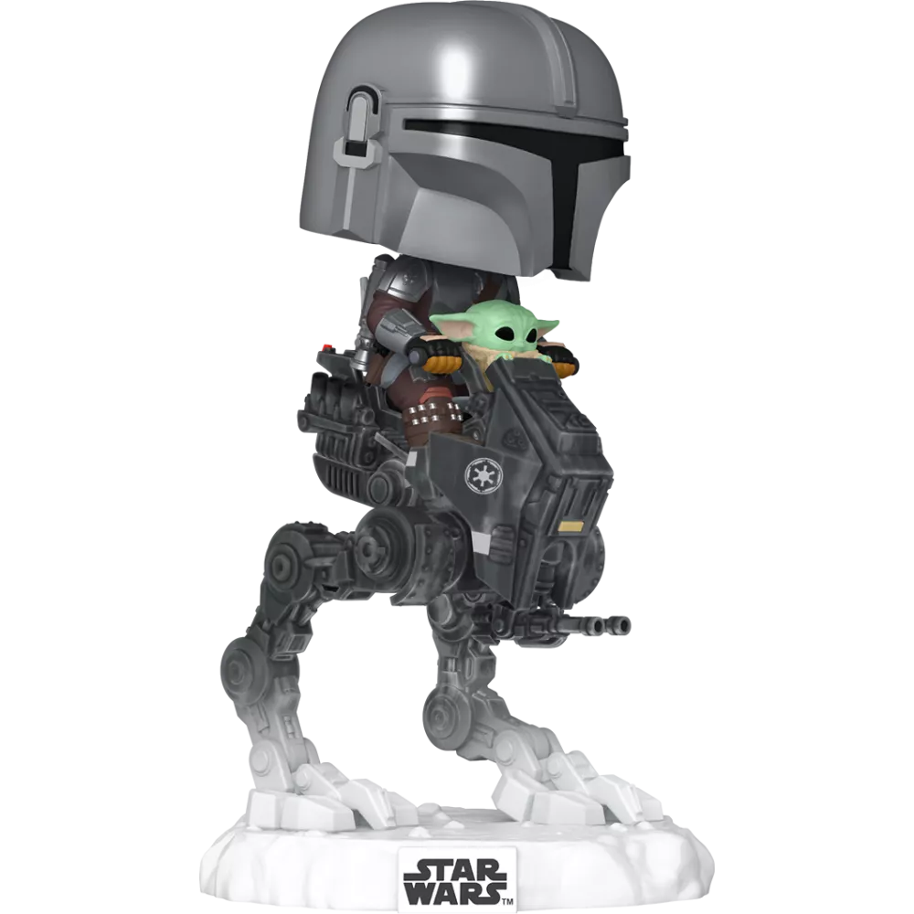 The Mandalorian with Grogu in Imperial Remnant AT-RT