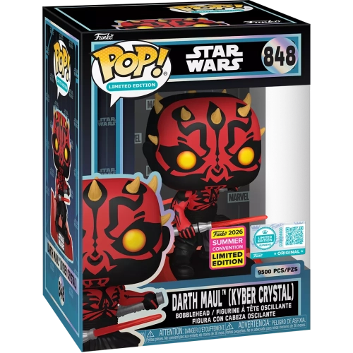 Funko Pop! Darth Maul (Kyber Crystal) #848 Star Wars Box