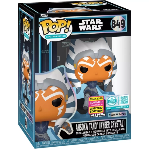Funko Pop! Ahsoka Tano (Kyber Crystal) #849 Star Wars Box