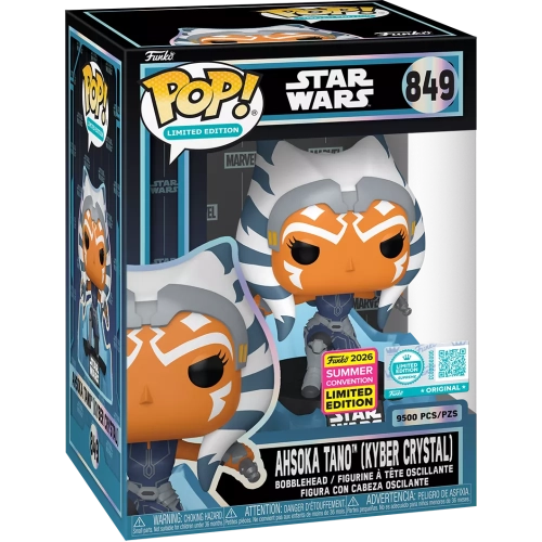 Funko Pop! Ahsoka Tano (Kyber Crystal) #849 Star Wars Box