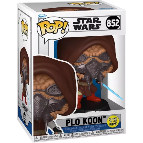 Funko Pop! Plo Koon #852 Glows in the Dark Star Wars Box