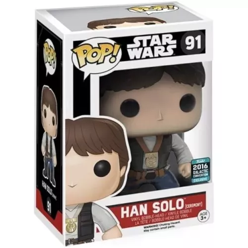 Funko Pop! Han Solo [Ceremony] #91 Star Wars Vinyl Figure Box
