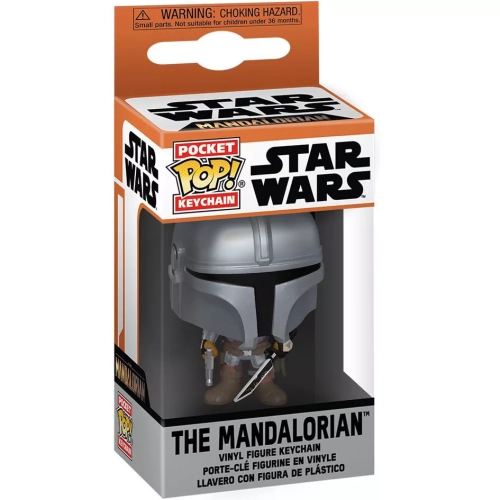 Funko Pop! The Mandalorian Pocket Pop! Keychain with Darksaber Box