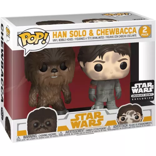 Funko Pop! Han Solo & Chewbacca 2 Pack Star Wars Vinyl Figure Box