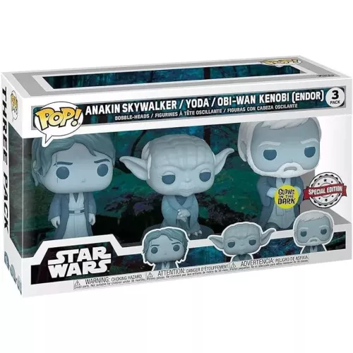 Funko Pop! Obi-Wan Kenobi 3 Pack Endor Glows in the Dark Box