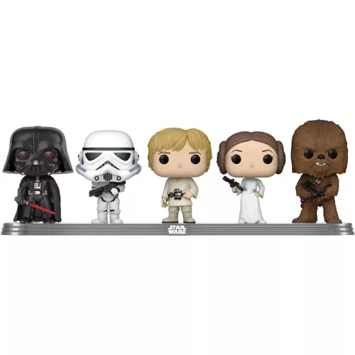 Funko Pop! Darth Vader / Stormtrooper / Luke Skywalker / Princess Leia / Chewbacca 5 Pack