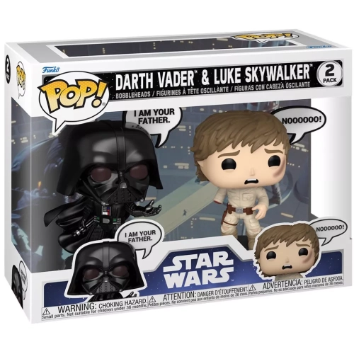 Funko Pop! Luke Skywalker 2 Pack NOOOOOO! Saying Star Wars Box