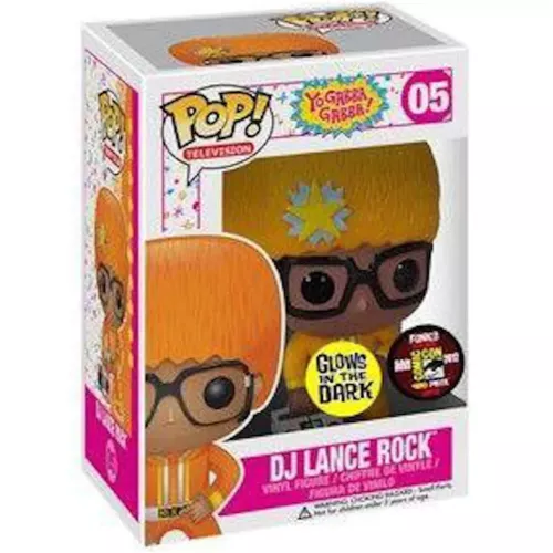Funko Pop! DJ Lance Rock #05 Glows in the Dark Yo Gabba Gabba! Box