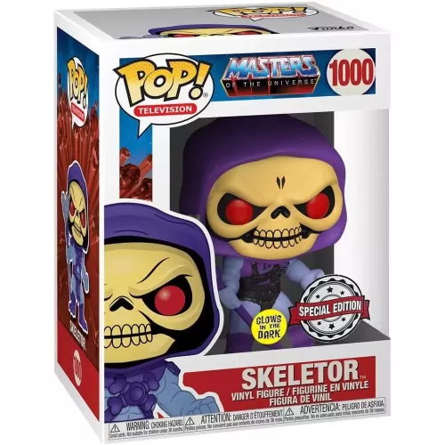 Funko Pop! Skeletor #1000 Glows in the Dark Masters of the Universe Box