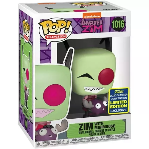 Funko Pop! Zim with Minimoose #1016 Nickelodeon Invader Zim Box
