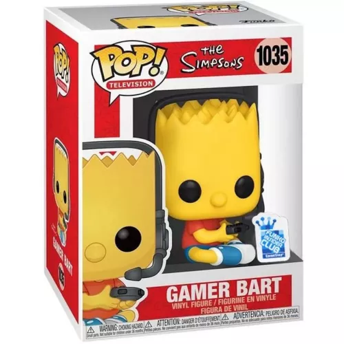 Funko Pop! Gamer Bart #1035 The Simpsons Television Box