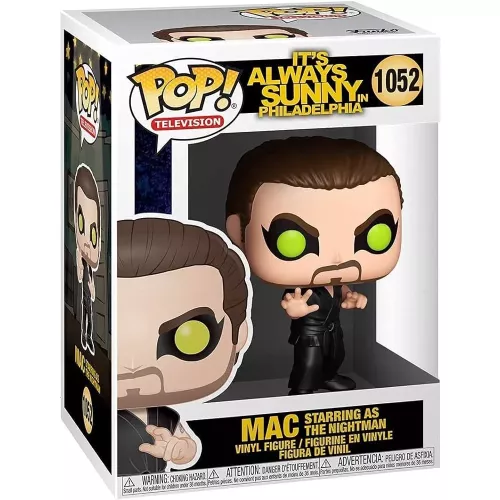 Funko Pop! Mac Starring as the Nightman #1052 It's Always Sunny in Philadelphia Box
