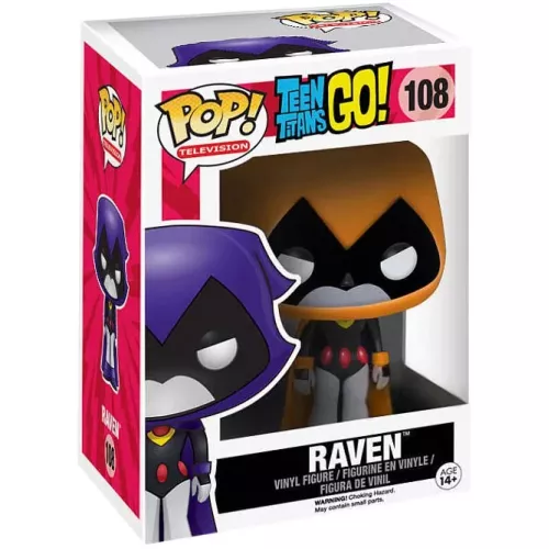 Funko Pop! Raven #108 Orange Teen Titans Go! Television Box