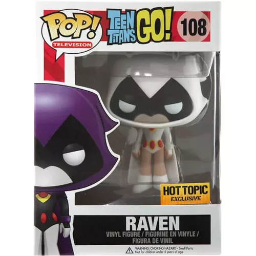 Funko Pop! Raven #108 White Teen Titans Go! Television Box