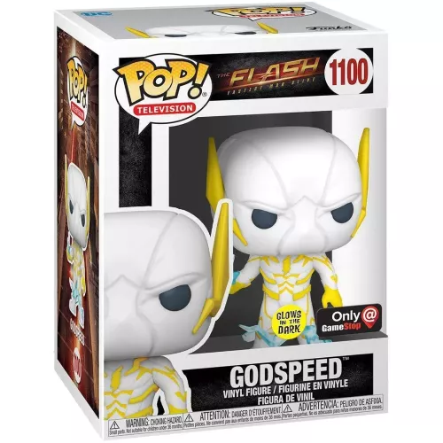 Funko Pop! Godspeed #1100 Glows in the Dark The Flash Fastest Man Alive Box