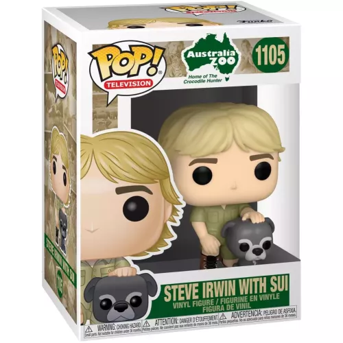 Funko Pop! Steve Irwin with Sui #1105 Australia Zoo Home of the Crocodile Hunter Box