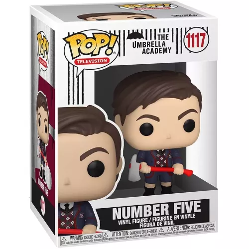 Funko Pop! Number Five #1117 Axe The Umbrella Academy Box