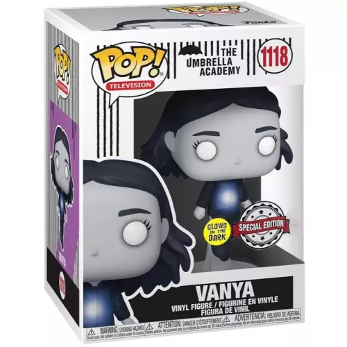 Funko Pop! Vanya #1118 Glows in the Dark The Umbrella Academy Box