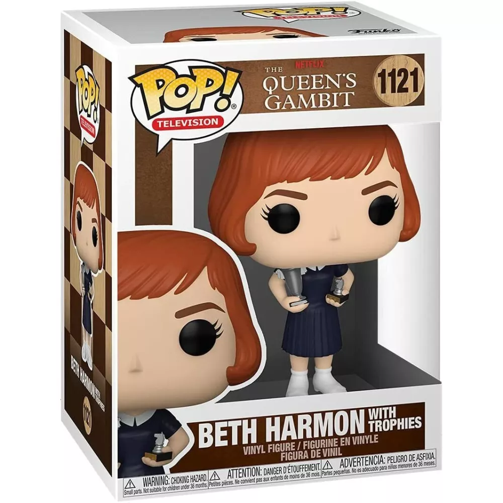 Beth Harmon with Trophies Box
