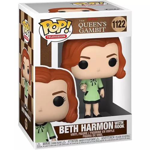 Funko Pop! Beth Harmon with Rook #1122 Netflix The Queen's Gambit Box