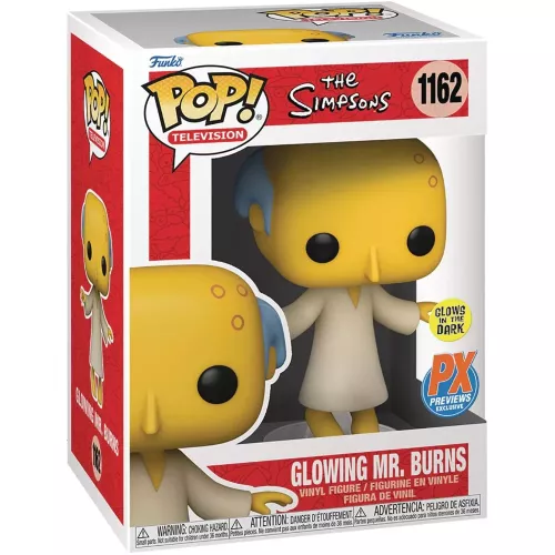 Funko Pop! Glowing Mr. Burns #1162 Glows in the Dark Box