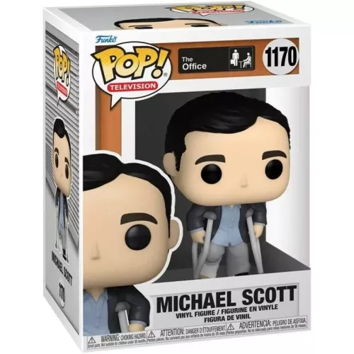 Funko Pop! Michael Scott #1170 with Crutches The Office Box