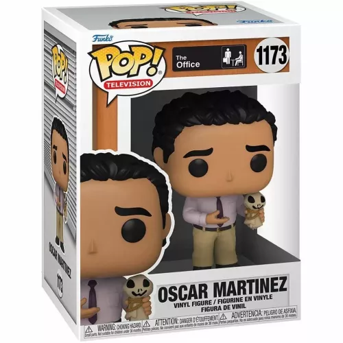 Funko Pop! Oscar Martinez #1173 with Scarecrow The Office Box