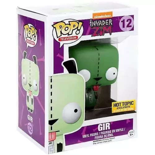 Funko Pop! Gir #12 Glows in the Dark Nickelodeon Invader Zim Box