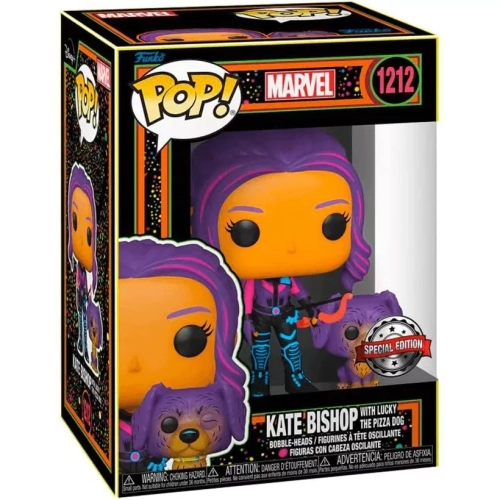 Funko Pop! Kate Bishop with Lucky the Pizza Dog #1212 Box