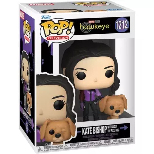 Kate Bishop with Lucky the Pizza Dog