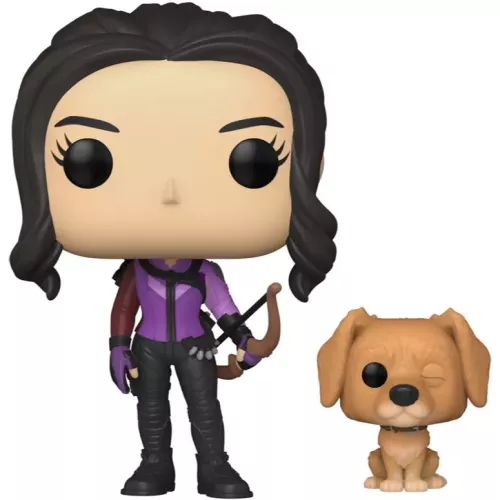 Kate Bishop with Lucky the Pizza Dog