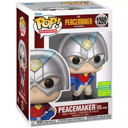 Funko Pop! Peacemaker with Peace Sign #1260 DC Peacemaker The Series Box