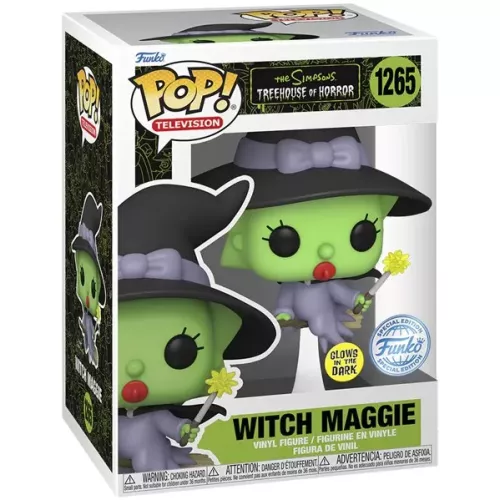 Funko Pop! Witch Maggie #1265 Glows in the Dark The Simpsons Treehouse of Horror Box