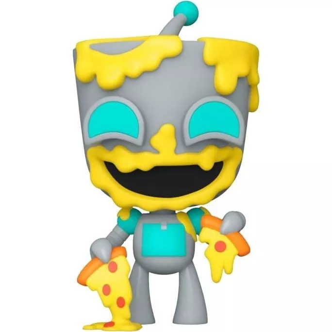 Gir Eating Pizza