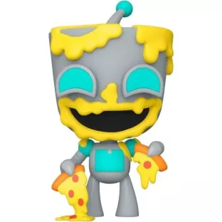Gir Eating Pizza