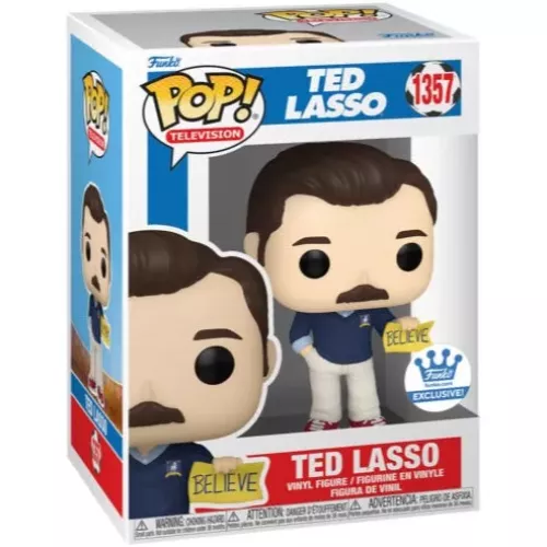Funko Pop! Ted Lasso #1357 with Believe Sign Television Box