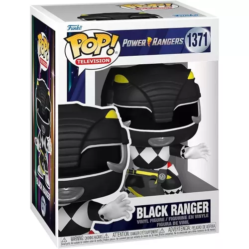 Funko Pop! Black Ranger #1371 with Power Axe Power Rangers Box