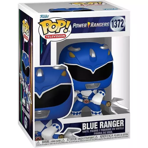 Funko Pop! Blue Ranger #1372 with Power Lance Power Rangers Box