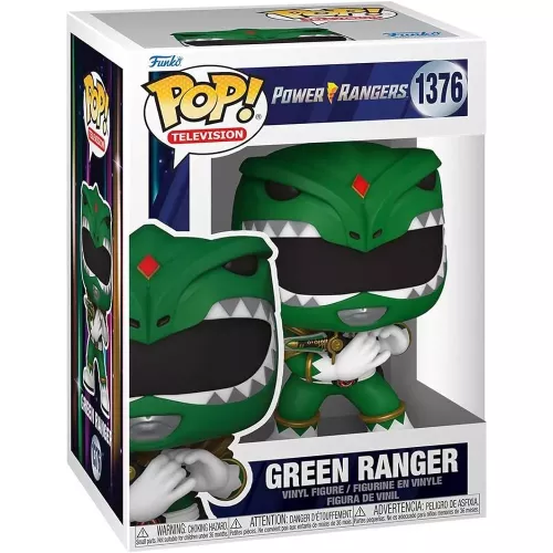 Funko Pop! Green Ranger #1376 with Power Dagger Power Rangers Box