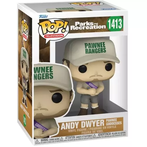 Funko Pop! Andy Dwyer Pawnee Goddesses #1413 Parks and Recreation Box