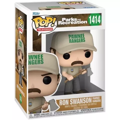 Funko Pop! Ron Swanson Pawnee Rangers #1414 Parks and Recreation Box