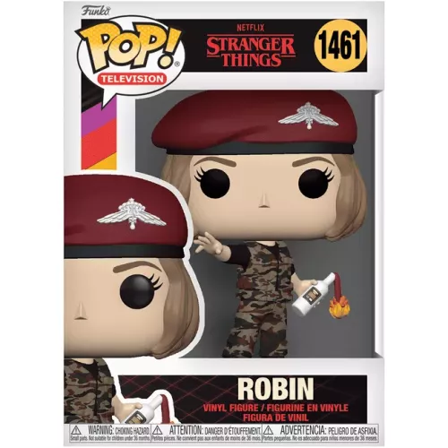 Funko Pop! Robin #1461 with Cocktail Netflix Stranger Things Box