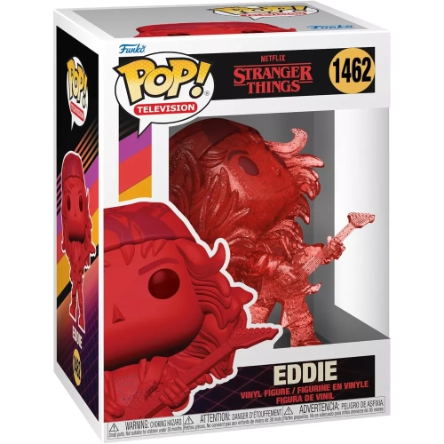Funko Pop! Eddie #1462 with Guitar Red Translucent Box