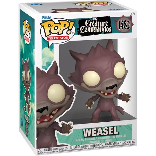 Funko Pop! Weasel #1482 DC Creature Commandos Television Box